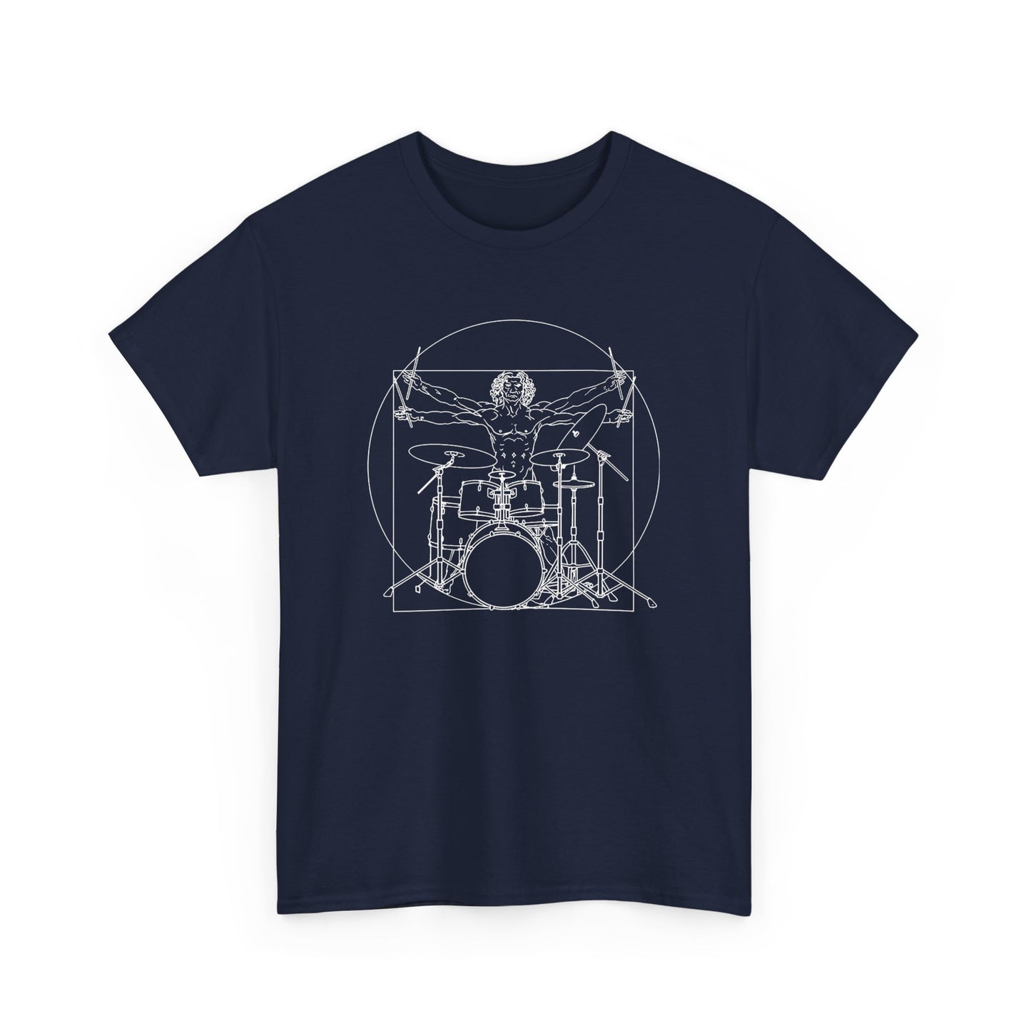 Vitruvian Drummer - T-Shirt