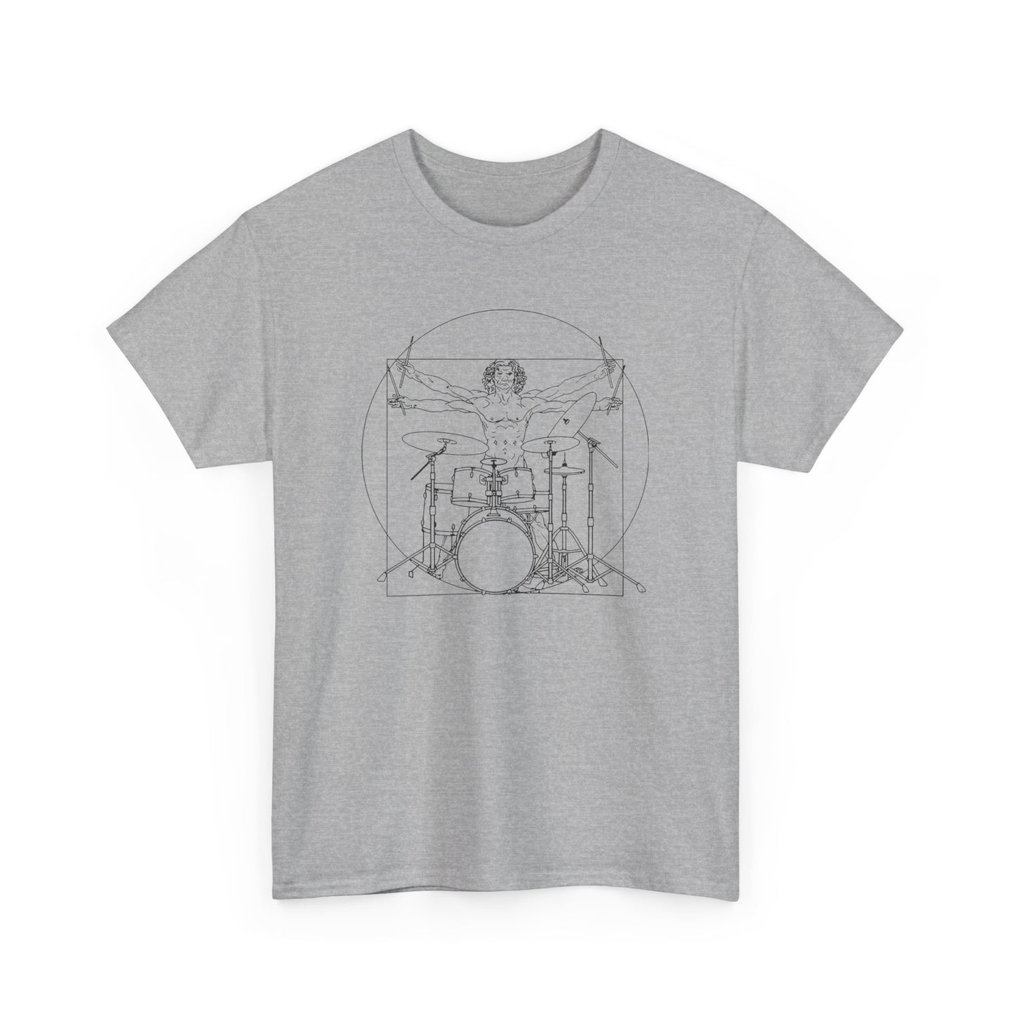 Vitruvian Drummer - T-Shirt