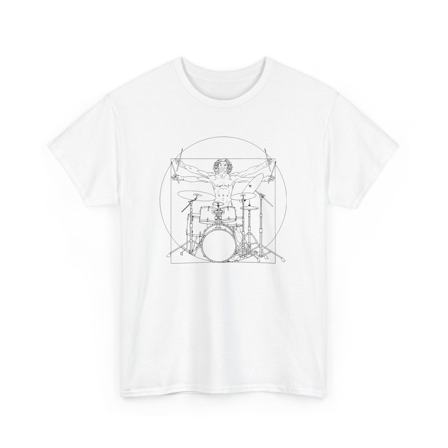 Vitruvian Drummer - T-Shirt