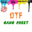 DTF Heat Transfer Sheet