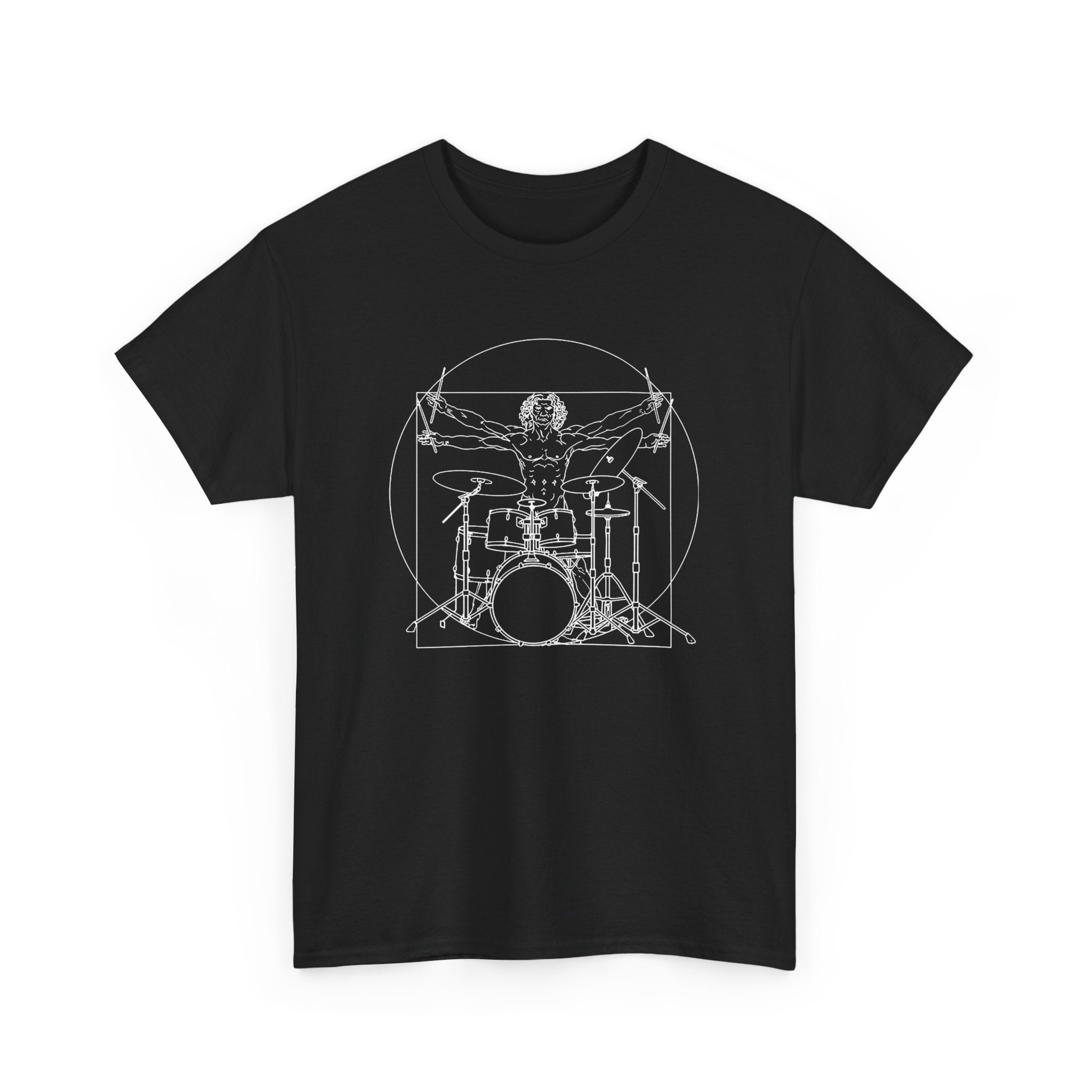Vitruvian Drummer - T-Shirt