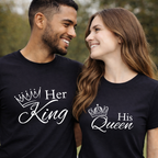 King and Queen Couples Matching T-Shirt