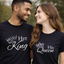 King and Queen Couples Matching T-Shirt
