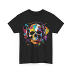 Graffiti Style Skull Music - T-Shirt