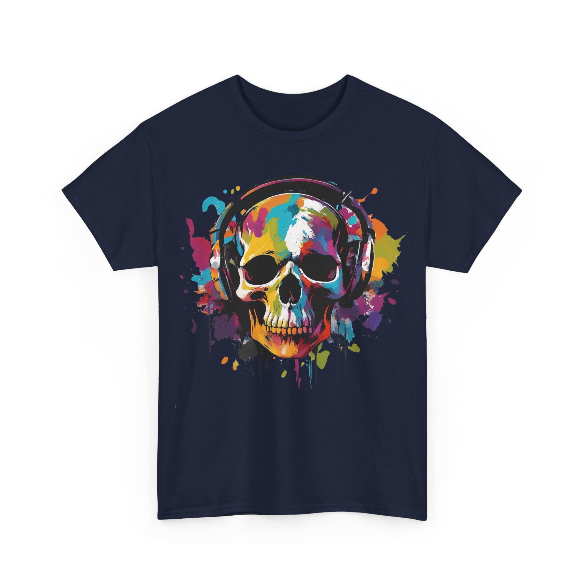 Graffiti Style Skull Music - T-Shirt