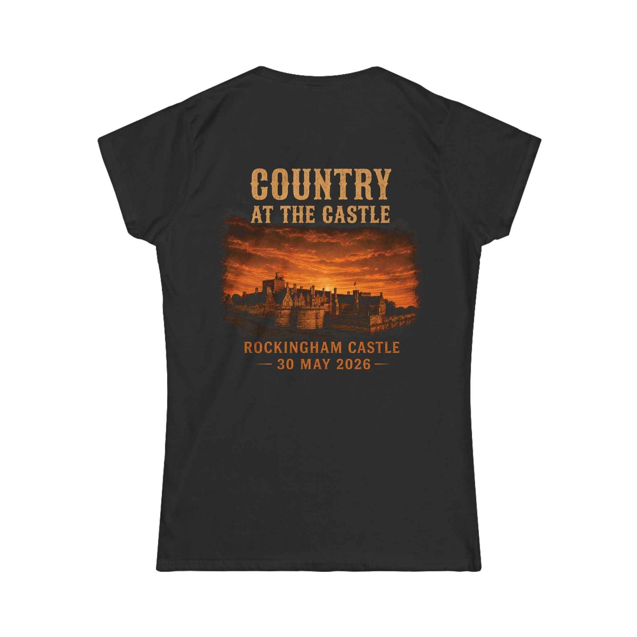 Ladies Fit Country at the Castle Black Tee Secondary image