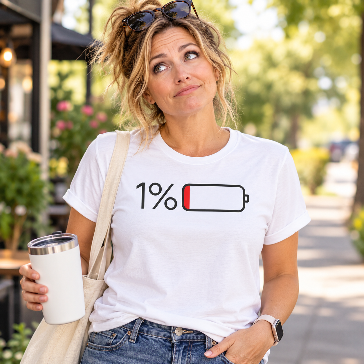 1% Battery T-Shirt Secondary image
