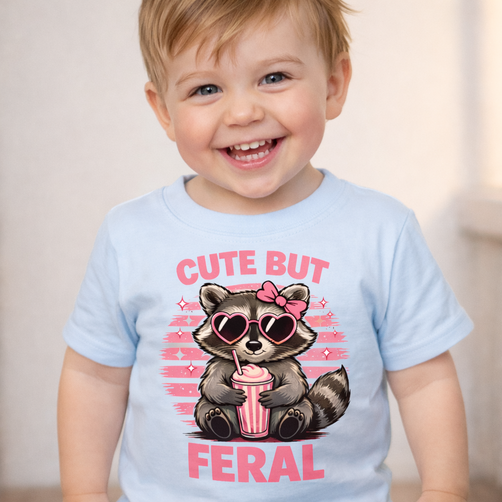Cute but Feral Toddler Tee
