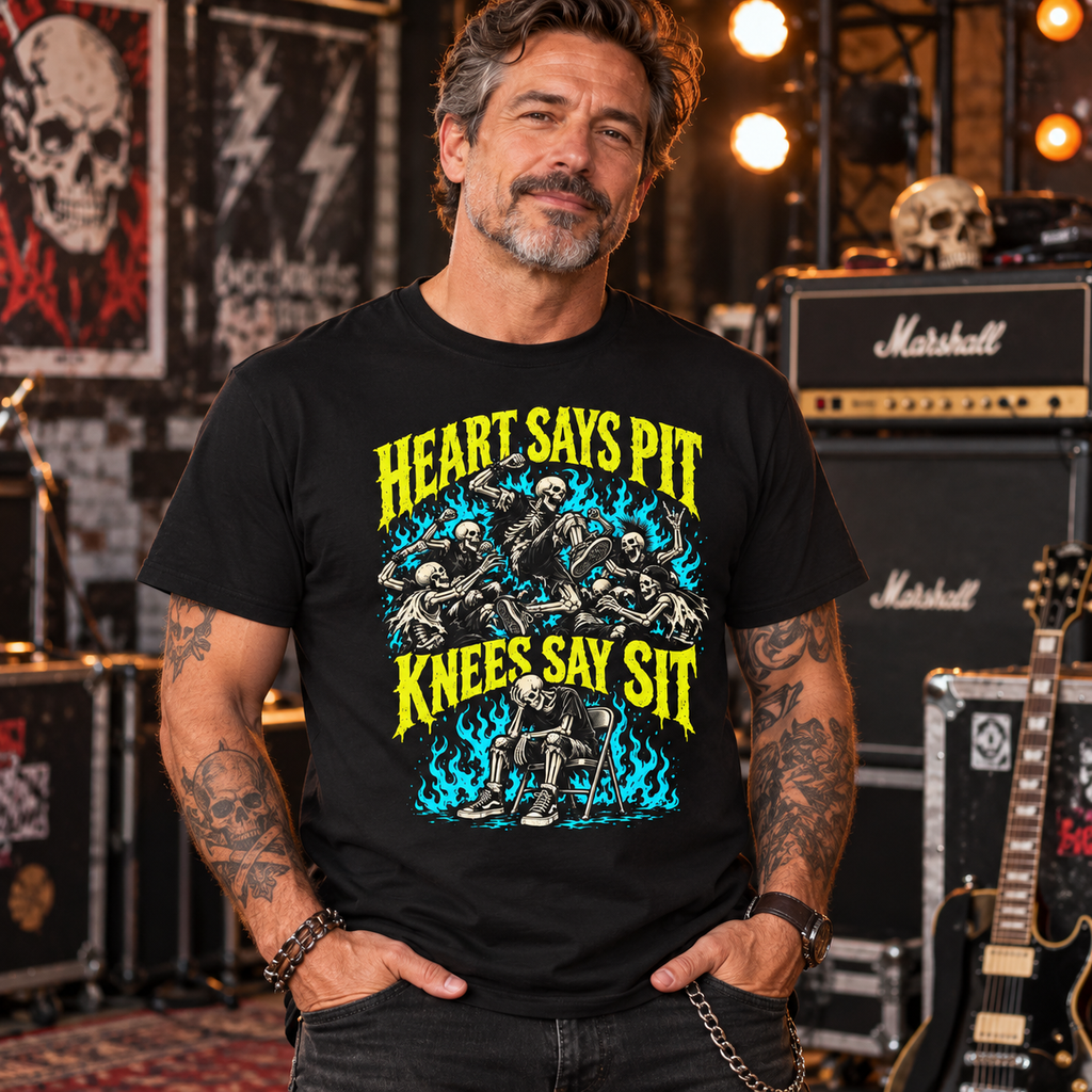 Heart Says Pit Knees Say Sit Tee