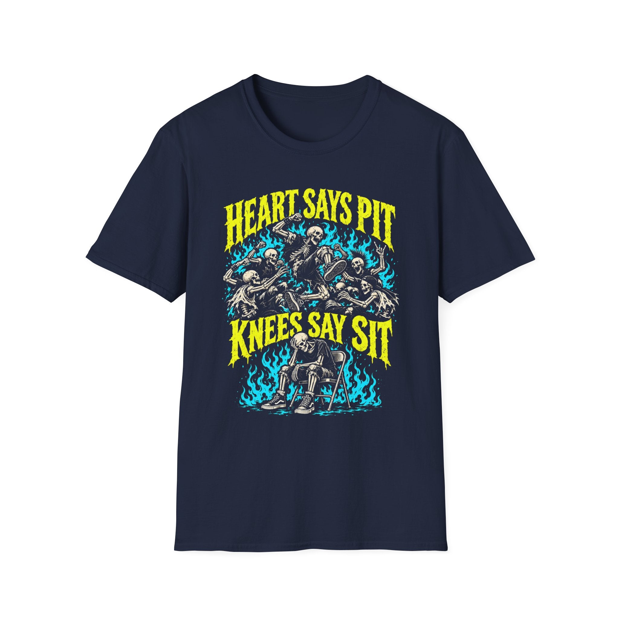 Heart Says Pit Knees Say Sit Tee Secondary image
