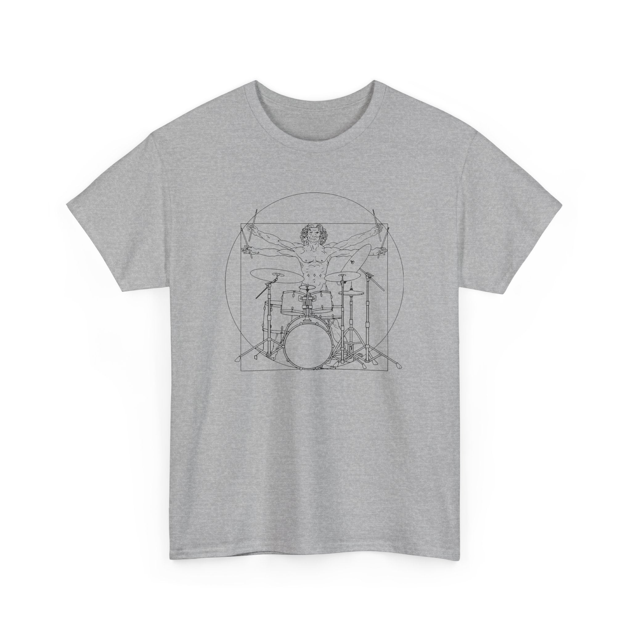 Vitruvian Drummer - T-Shirt