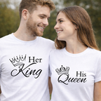 King and Queen Couples Matching T-Shirt